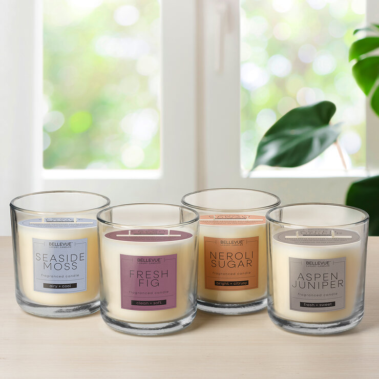 Bellevue Luxury Candles Veladoras de Lujo 4 Piezas — Imagen 1 de 4
