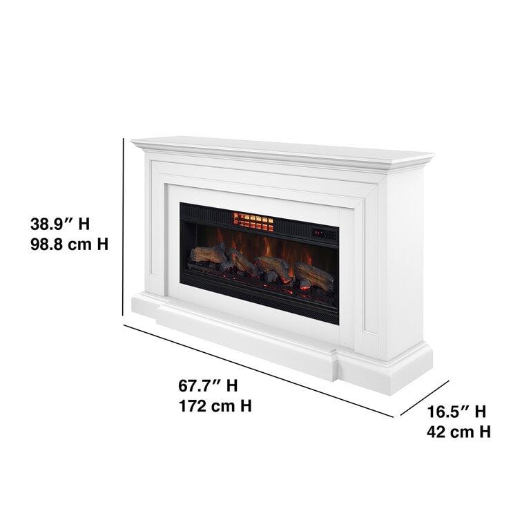 Tresanti Consola de TV Gwendolyn con Chimenea Eléctrica y Ventilador 2 en 1 — Imagen 3 de 4