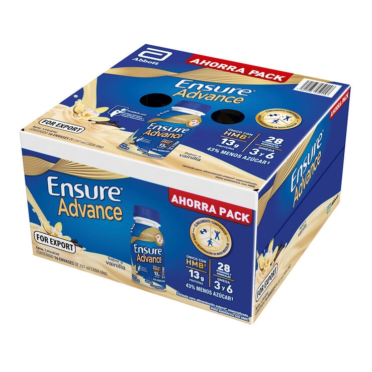 Ensure Advance Suplemento Alimenticio Sabor Vainilla 16 pzas de 237 ml — Imagen 4 de 4