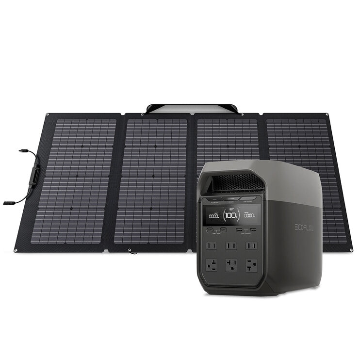 EcoFlow, Estación de Energía, Delta 3 + Panel Solar 220W Bifacial — Imagen 1 de 3