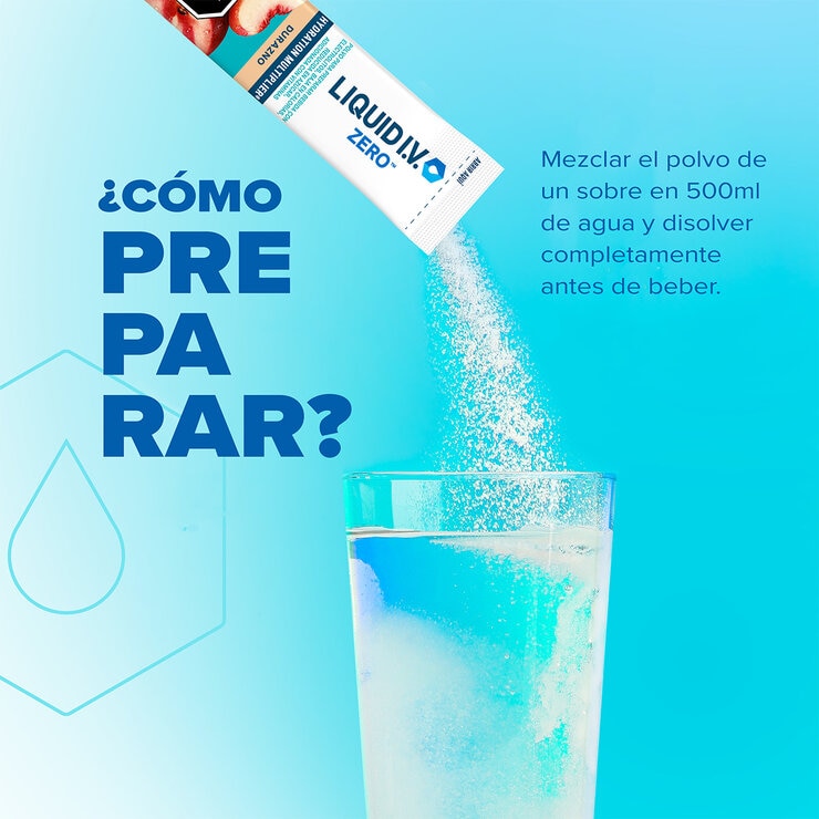 Liquid I.V. Electrolitos en Polvo Reducidos en Azúcar Sabor Durazno 30 pzas de 13 gr — Imagen 4 de 4