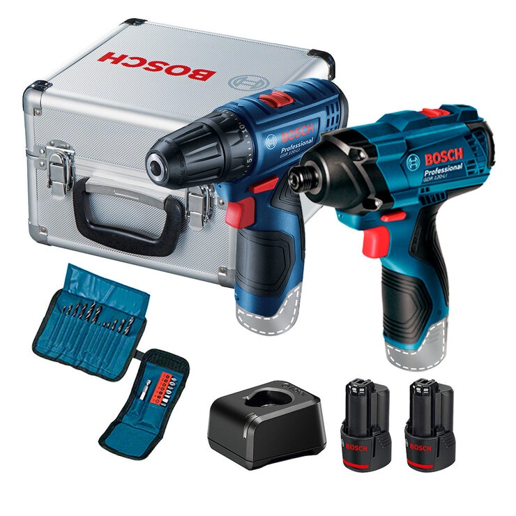 Bosch, Combo Atornillador + Llave de impacto 12V — Imagen 1 de 4