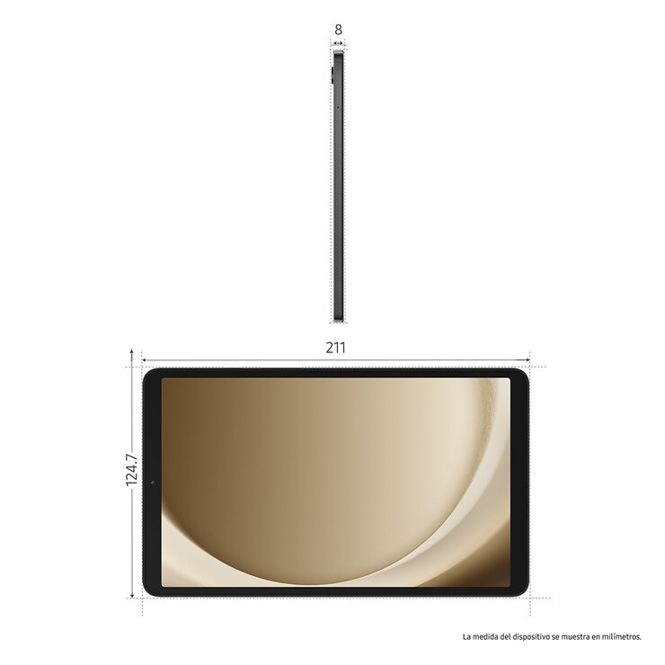 Samsung Galaxy Tab A9 64GB Plata — Imagen 2 de 4