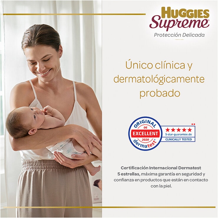 Huggies Supreme Platino Pañales Etapa 7 Unisex 120 pzas — Imagen 2 de 4
