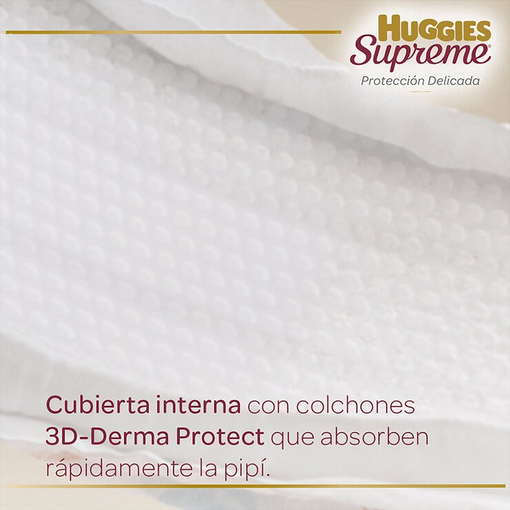 Huggies Supreme Platino Pañales Etapa 7 Unisex 120 pzas — Imagen 3 de 4
