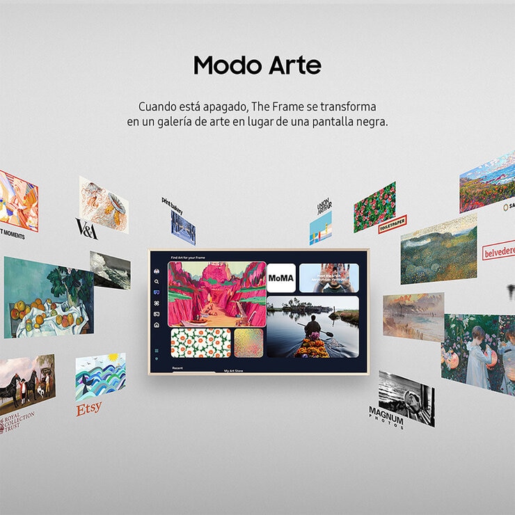 Samsung Pantalla 75" QLED The Frame 4K Smart TV + Marco — Imagen 2 de 4