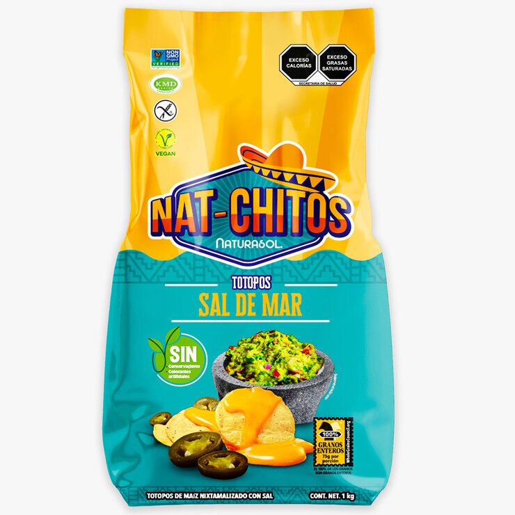 Nat-chitos Totopos de Maíz con Sal 3/1 kg — Imagen 3 de 3