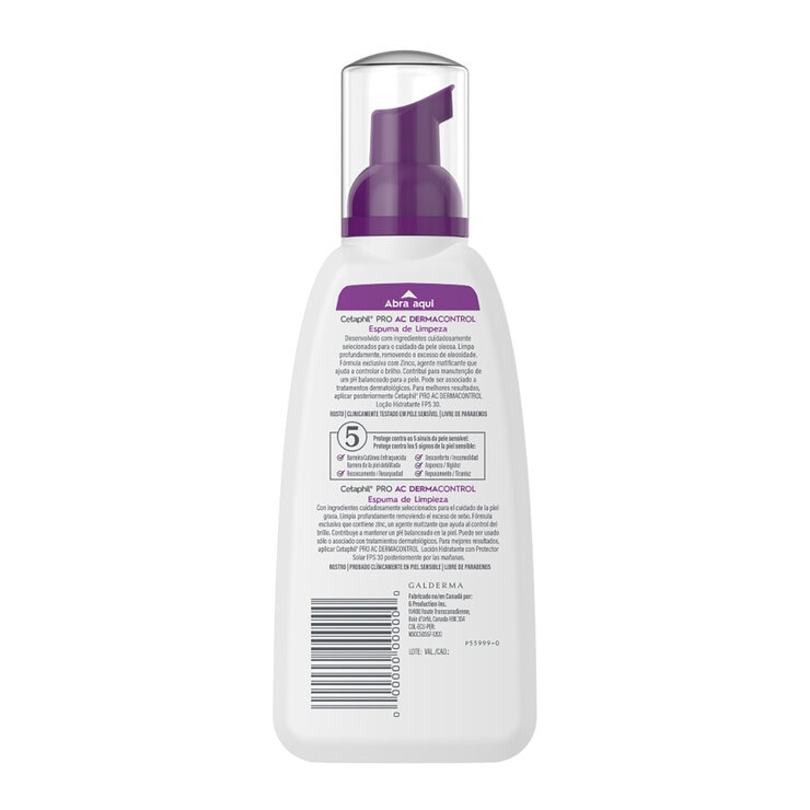 Cetaphil Pro AC Dermacontrol Espuma de Limpieza 236 ml — Imagen 2 de 3