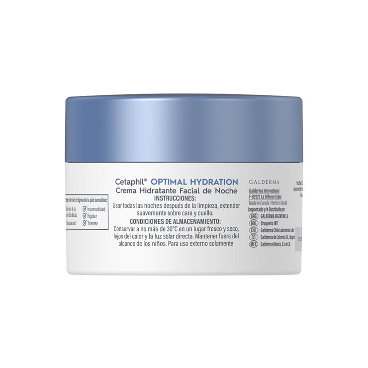 Cetaphil Optimal Hydration Crema de Noche 48 g — Imagen 2 de 4