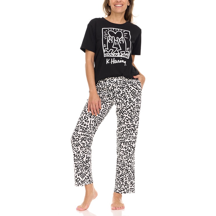 Keith Haring Conjunto de Pijama para Dama Varias Tallas y Colores — Imagen 1 de 4