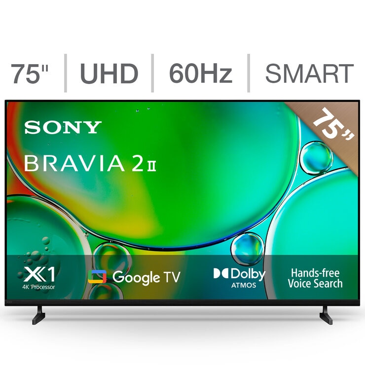 Sony Pantalla 75" BRAVIA II UHD 4K Google TV — Imagen 1 de 4