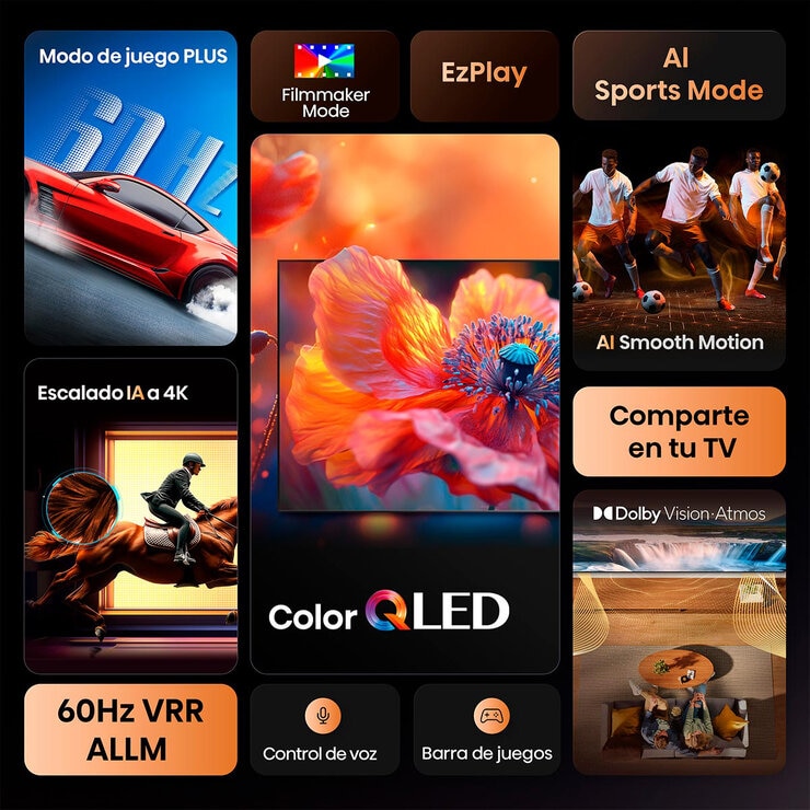 Hisense Pantalla 43" QLED 4K Fire TV — Imagen 3 de 4