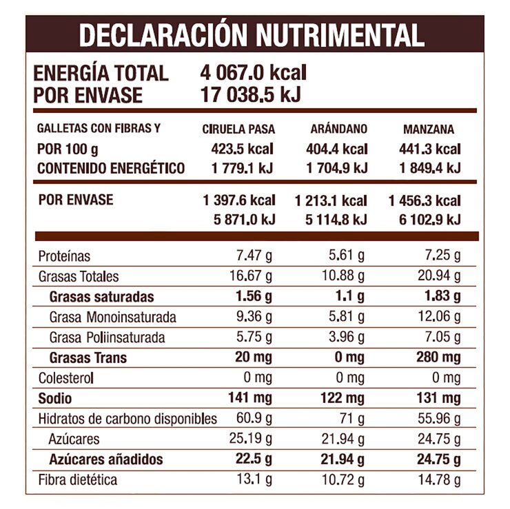Taifelds Galletas Integrales 60 pzas — Imagen 2 de 2