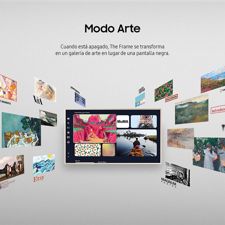 Samsung Pantalla 50" QLED The Frame 4K Smart TV + Marco — Imagen 3 de 4