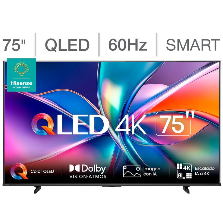 Hisense Pantalla 75" QLED 4K Fire TV — Imagen 1 de 4