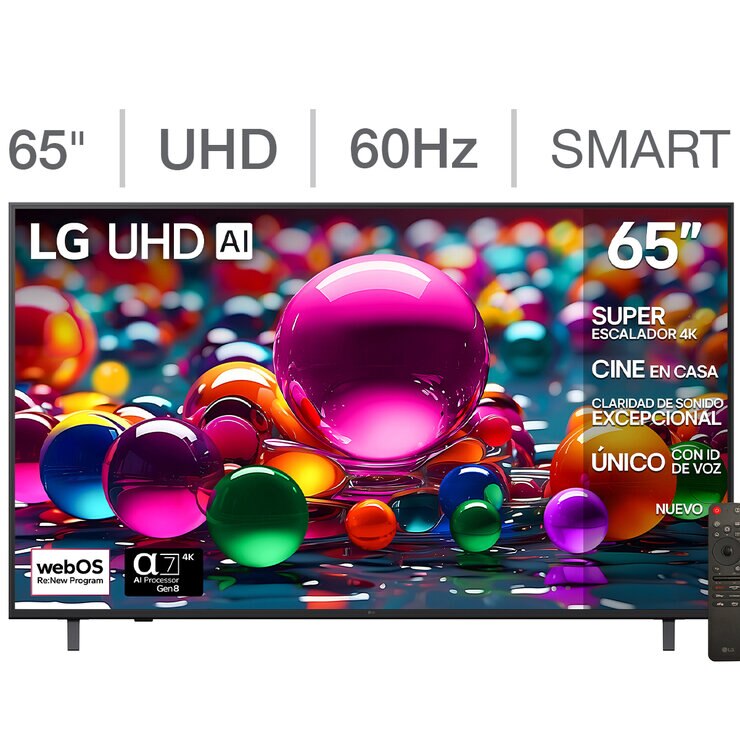 LG Pantalla 65" UHD 4K AI Smart TV — Imagen 1 de 4