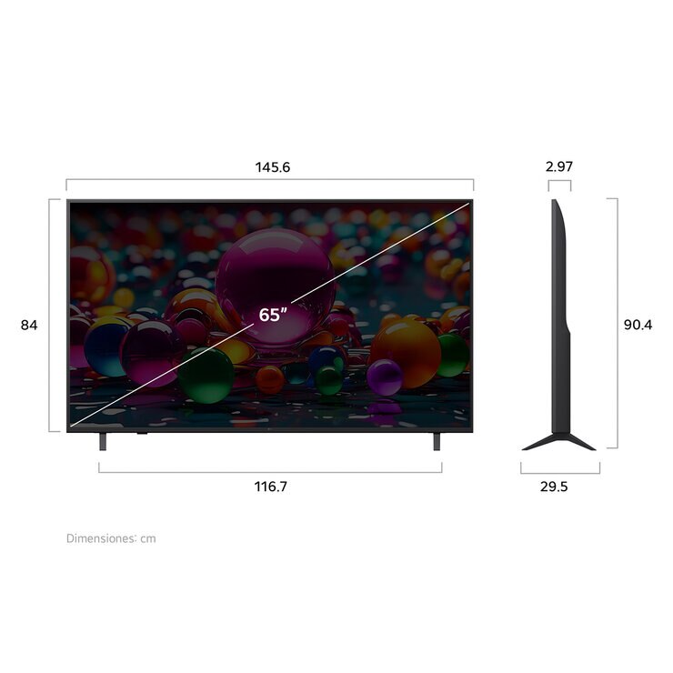 LG Pantalla 65" UHD 4K AI Smart TV — Imagen 4 de 4