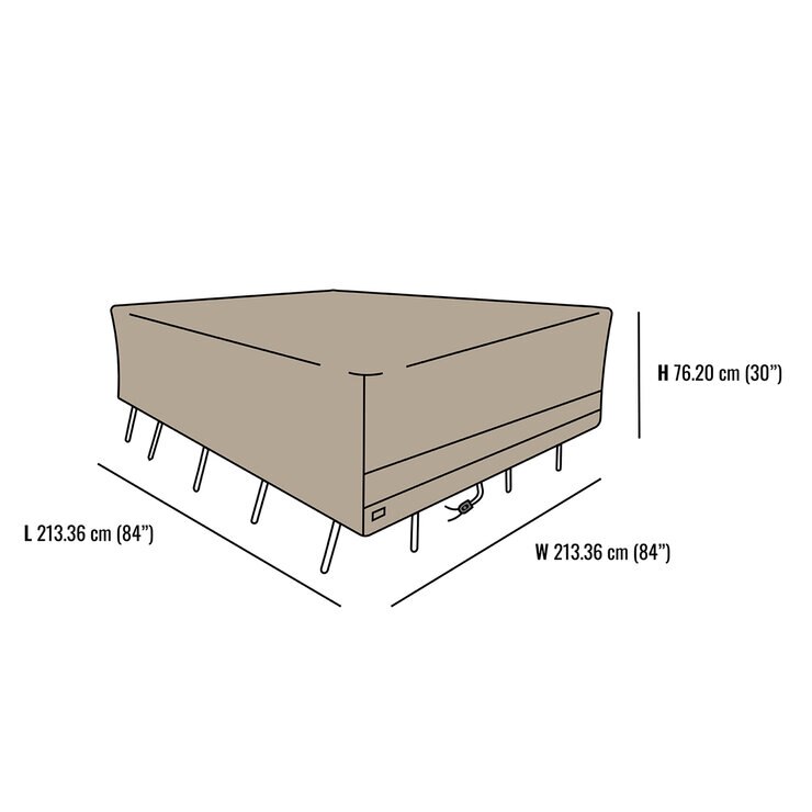 Seasons Sentry, Funda para Conjunto de Muebles de Jardín con mesa Cuadrada — Imagen 2 de 4