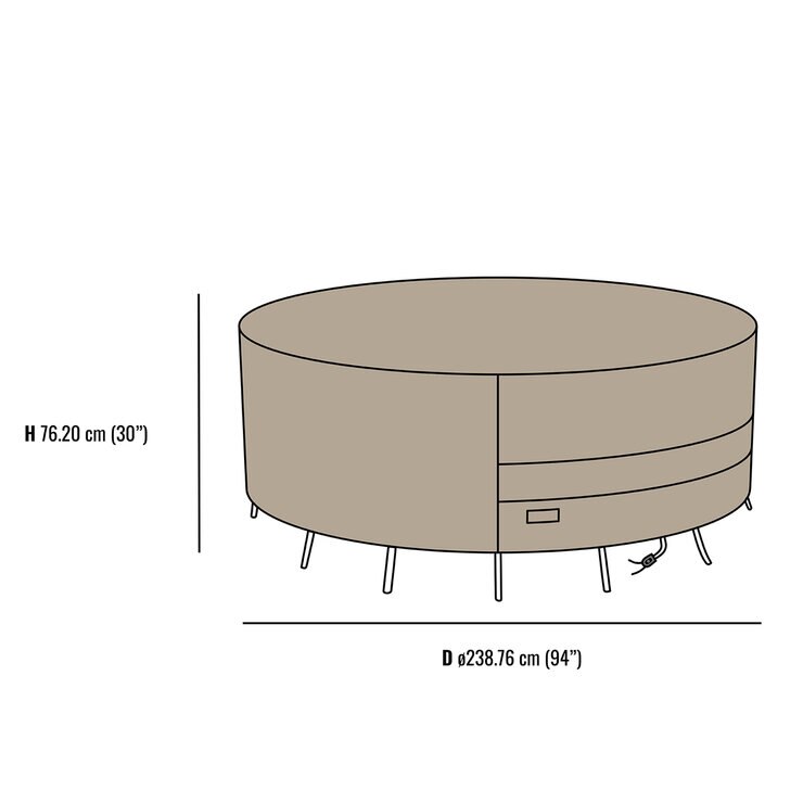 Seasons Sentry, Funda Grande para Set de Jardín con Mesa Redonda — Imagen 2 de 4