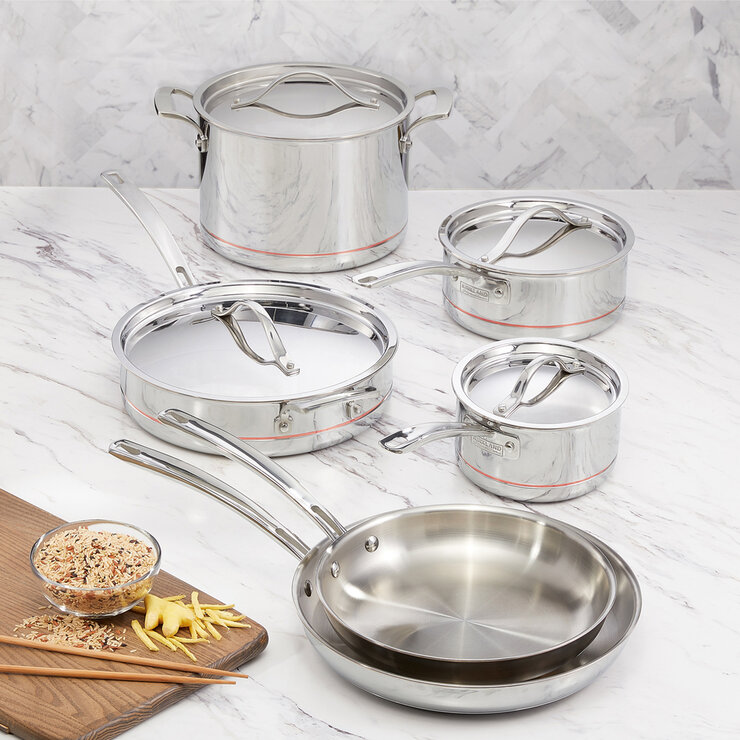 Kirkland Signature Batería de Cocina de Acero Inoxidable de 10 piezas — Imagen 2 de 3