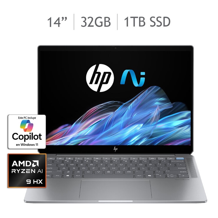 HP 14-fd0001la Laptop Omnibook Ultra 14" 2.2K Táctil AMD Ryzen AI 9 32GB 1TB SSD — Imagen 1 de 4
