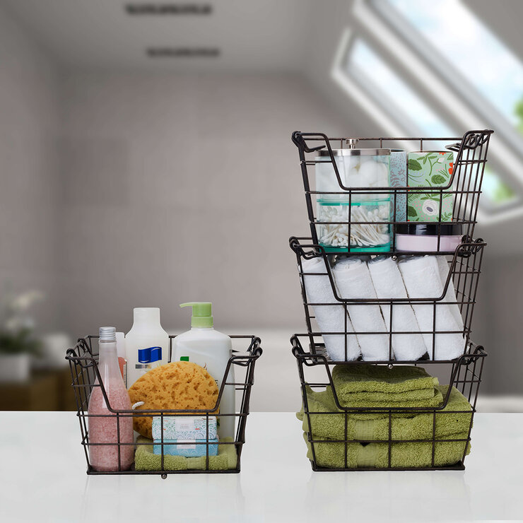 Gourmet Basics by Mikasa Estante de 4 Niveles con Canastas Removibles — Imagen 3 de 4