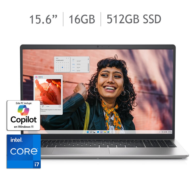 DELL Inspiron 3530 Laptop 15.6" Full HD Intel Core i7 16GB 512GB SSD — Imagen 1 de 4