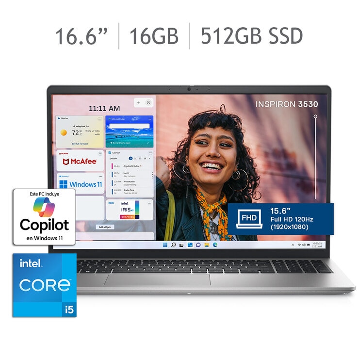 DELL Inspiron 3530 Laptop 15.6" Full HD Intel Core i5 16GB 512GB SSD — Imagen 1 de 4