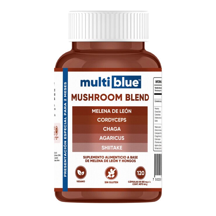 Multiblue Mushroom Blend 120 Cápsulas