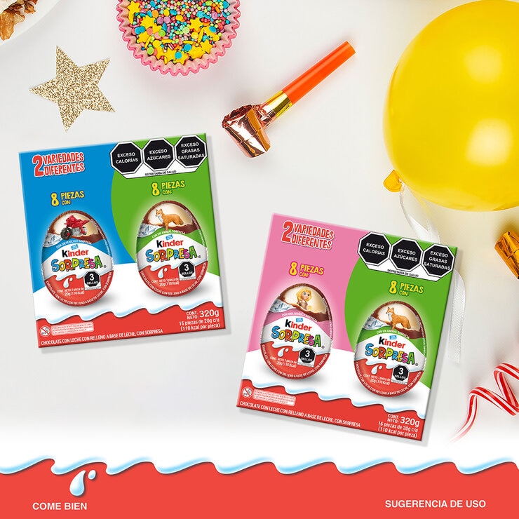 Kinder Sorpresa Huevos de Chocolate 16 pzas de 20 g — Imagen 4 de 4