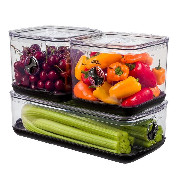 ProKeeper Juego de Contenedores para la Conservación de Alimentos Frescos 3 piezas — Imagen 1 de 4