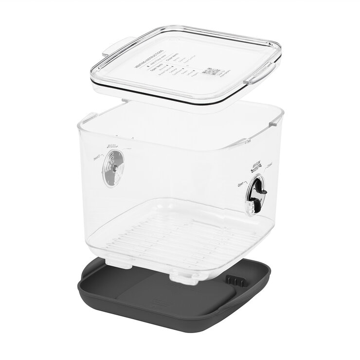 ProKeeper Juego de Contenedores para la Conservación de Alimentos Frescos 3 piezas — Imagen 2 de 4