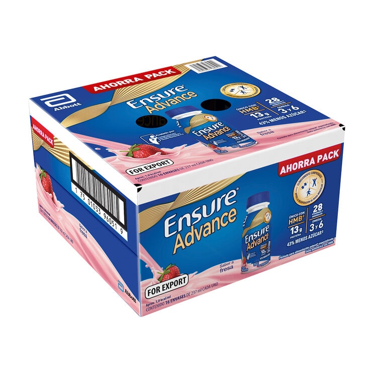 Ensure Advance Suplemento Alimenticio Sabor Fresa 16 pzas de 237 ml — Imagen 4 de 4