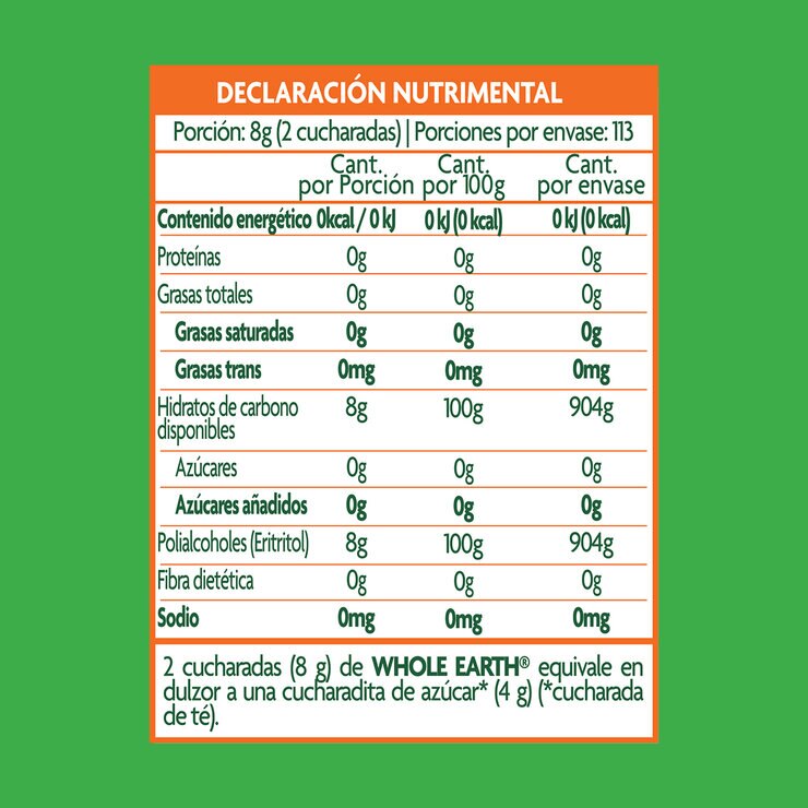 Whole Earth Endulzante de Eritritol y Fruta del Monje 908 g — Imagen 4 de 4