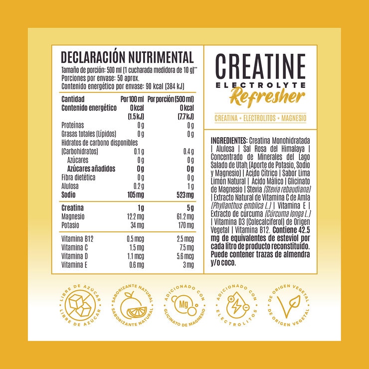 Birdman Creatina Refresher Lemon Lime 500gr — Imagen 4 de 4