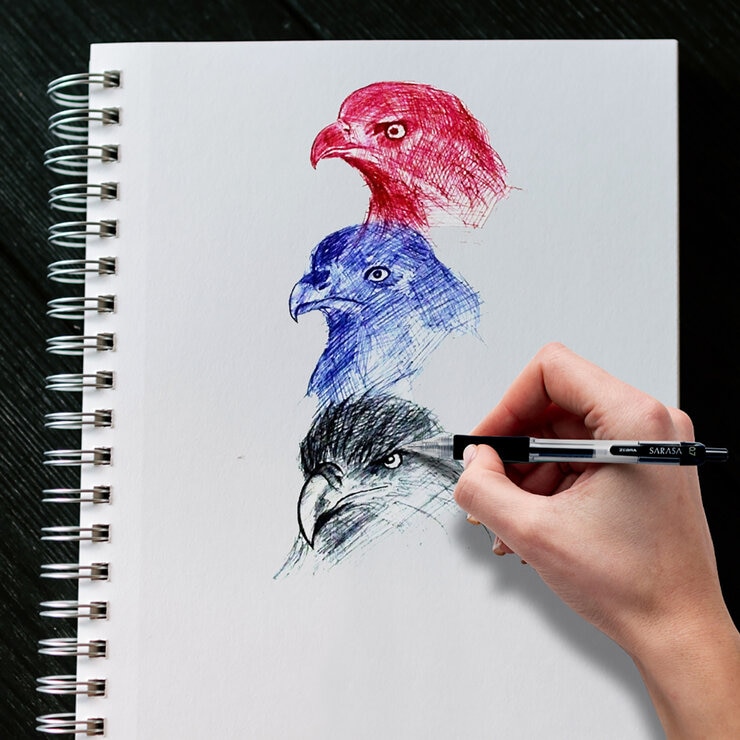 Bolígrafo Sarasa Gel 24 Pzas, Tinta Negro y Azul — Imagen 2 de 4