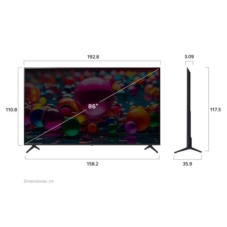LG Pantalla 86" UHD 4K AI Smart TV — Imagen 4 de 4