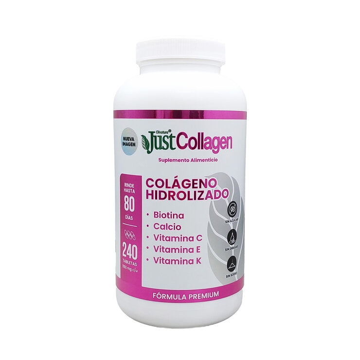 Just Colágeno Hidrolizado Frasco con 240 Tabletas — Imagen 1 de 2