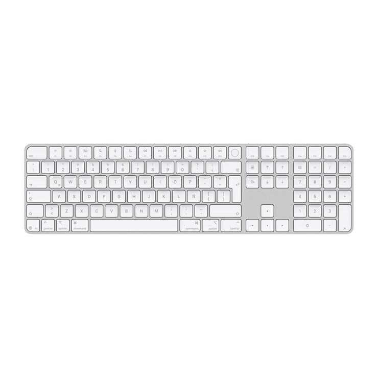 Apple Magic Keyboard Blanco con Touch ID y Teclado Numérico para Mac — Imagen 1 de 3