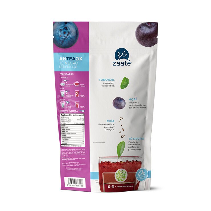 Zaate Té Negro Blueberry Acai 700 g — Imagen 2 de 2
