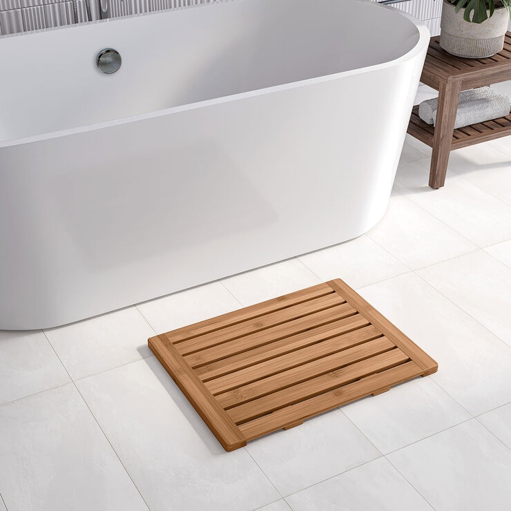 Seville Classics, Tapete para Baño de Bambú — Imagen 1 de 4