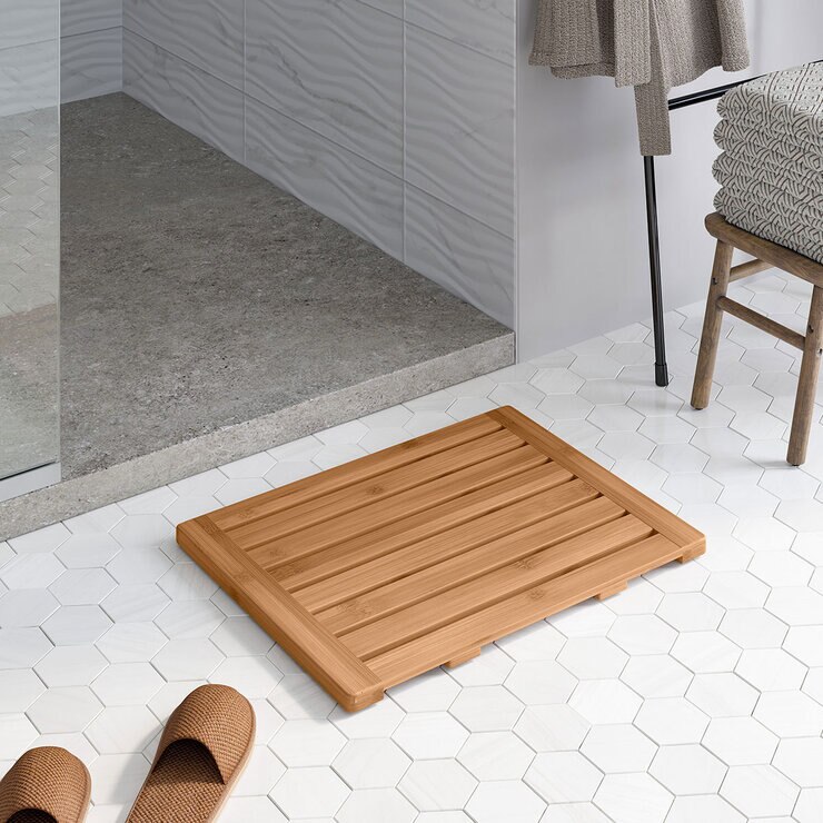 Seville Classics, Tapete para Baño de Bambú — Imagen 4 de 4