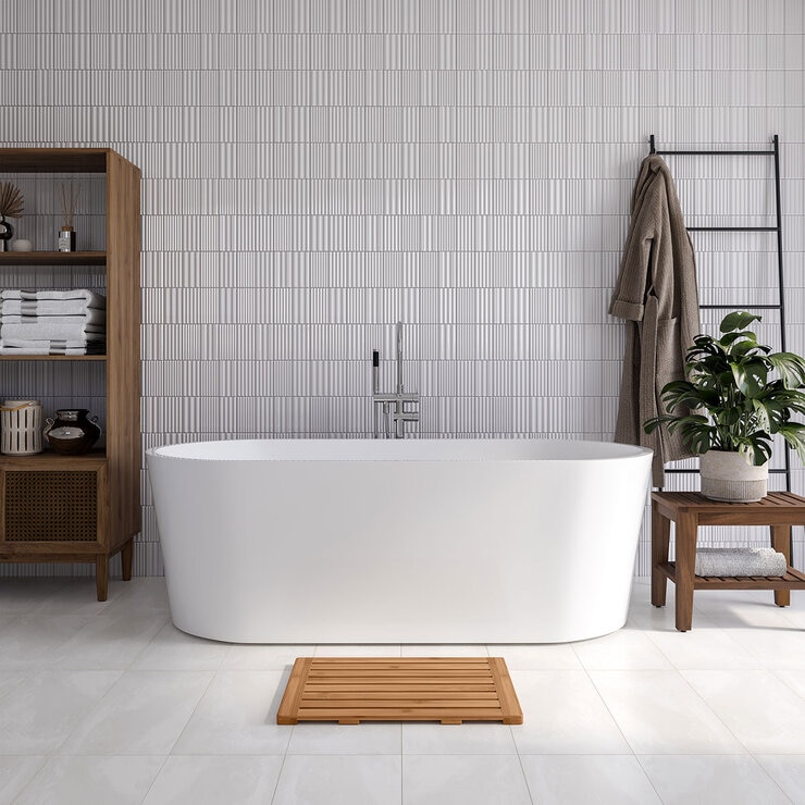 Seville Classics, Tapete para Baño de Bambú — Imagen 2 de 4