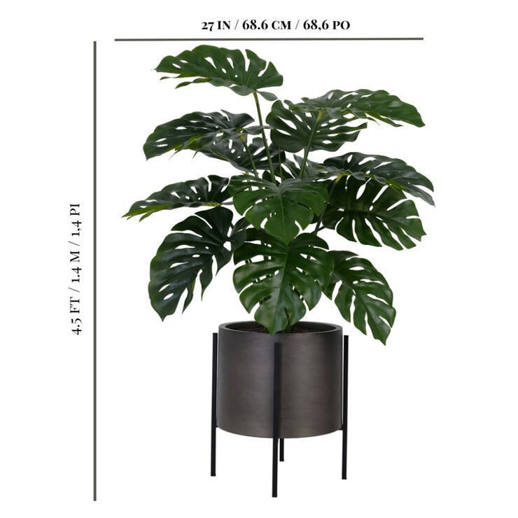 CG Hunter, Árbol Artificial de Monstera con base — Imagen 2 de 4