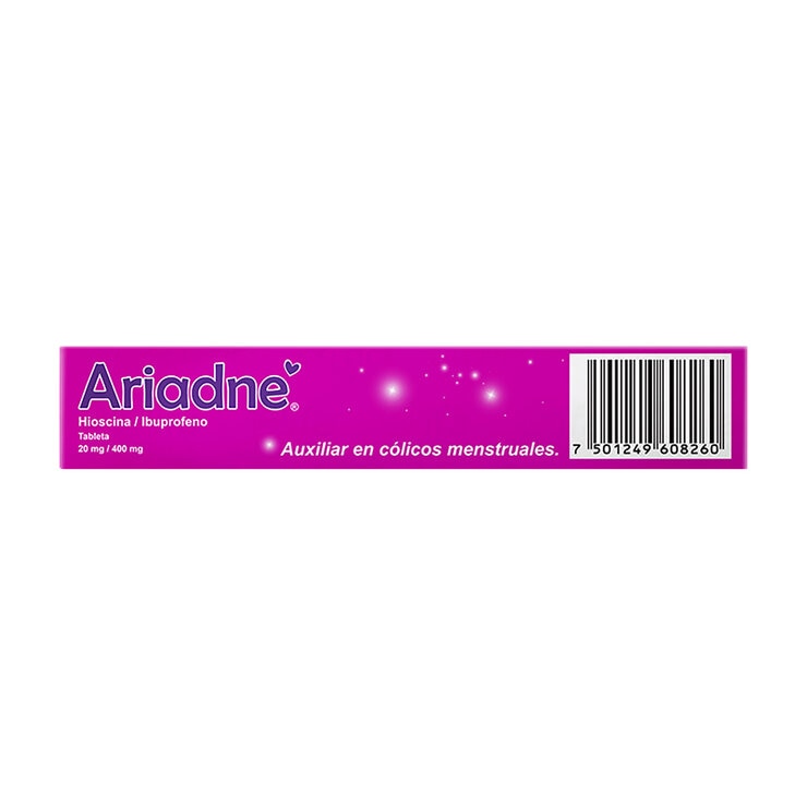 Ariadne 20 mg/400 mg 10 Tabletas — Imagen 2 de 3