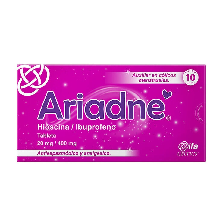 Ariadne 20 mg/400 mg 10 Tabletas — Imagen 1 de 3