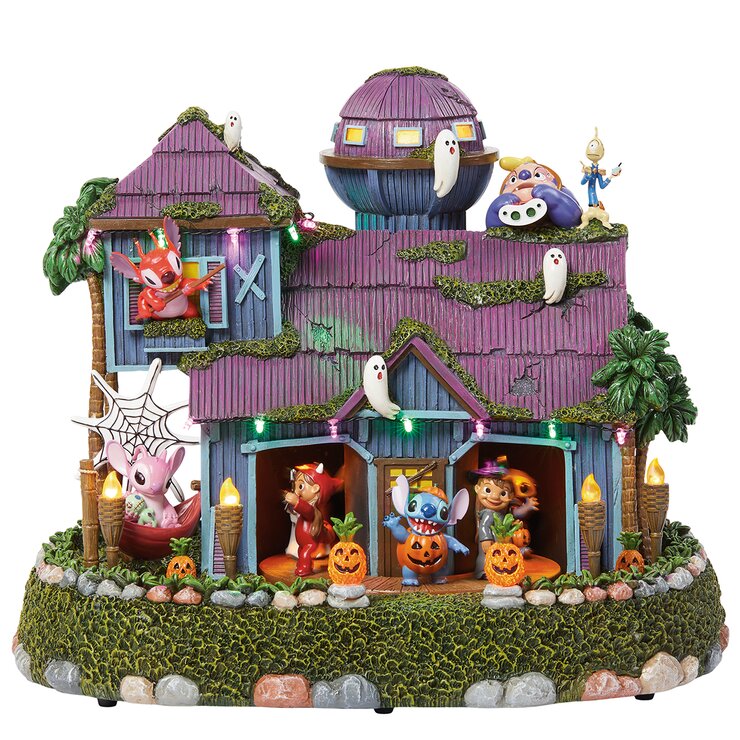 Casa de Halloween Animada de Stitch con Luces y Música — Imagen 4 de 4