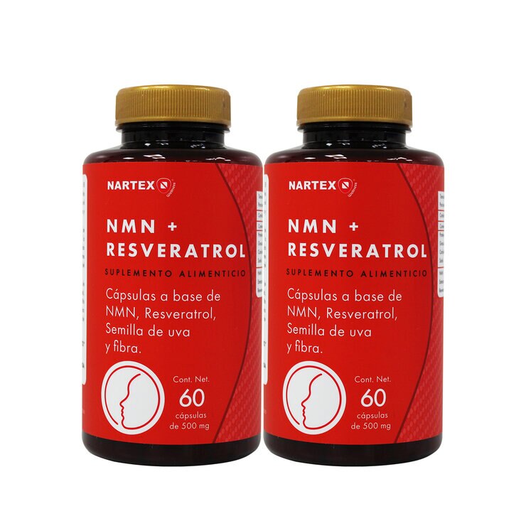NMN + Resveratrol 2 Frascos de 60 Cápsulas — Imagen 2 de 4