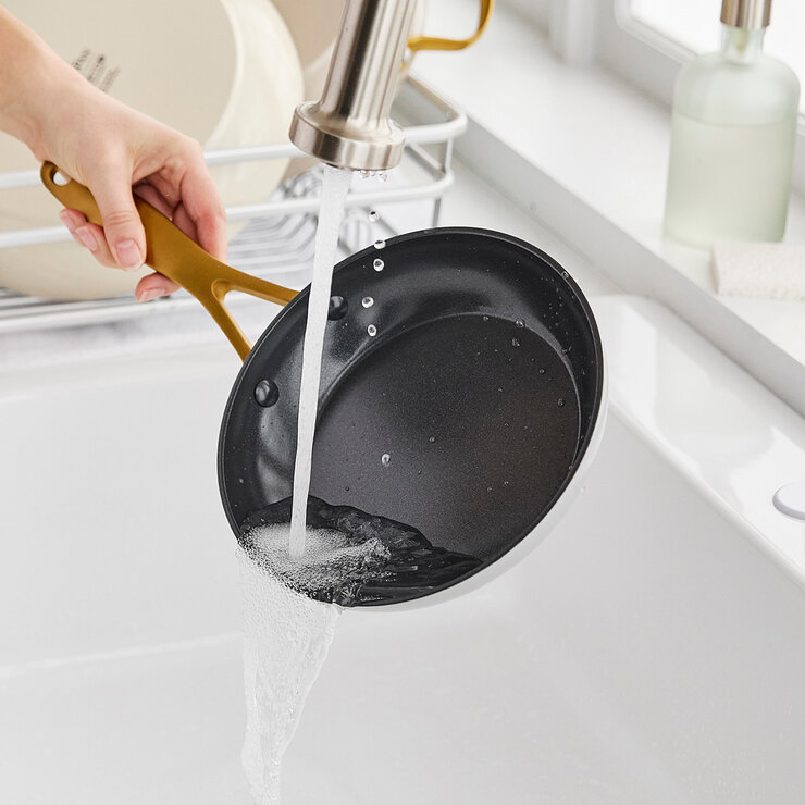 GreenPan Juego de 3 Sartenes de Aluminio Anodizado Resistente y Antiadherente de Cerámica — Imagen 3 de 4