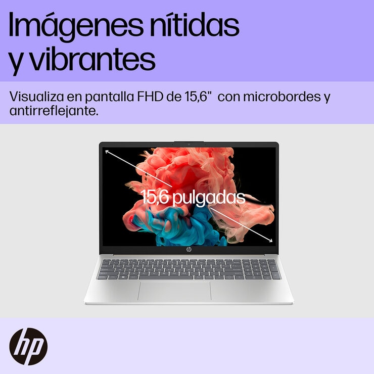 HP 15-fd0151la Laptop 15.6" Full HD Táctil Intel Core i5 8GB 512GB SSD + 12 Meses M365 Personal — Imagen 2 de 4